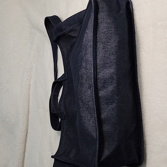 Theory Denim Blue Tote Bag Office Siren - Picture 8 of 16
